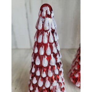 diamond star glass red tree xmas home decor set Xmas
